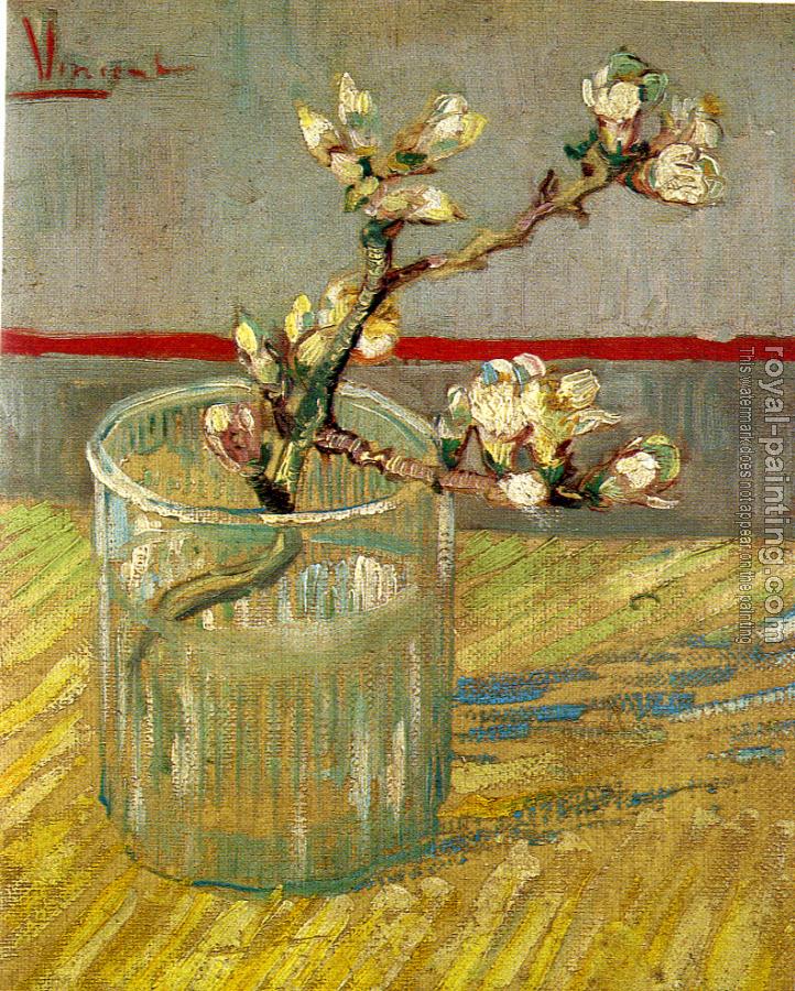 Vincent Van Gogh : Blossoming Almond Branch in a Glass